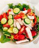 Eat clean (salad thịt heo áp chảo)