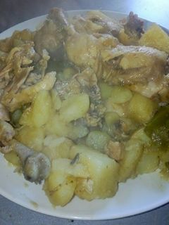 صورة لوصفة مرق بطاطا مع دجاج