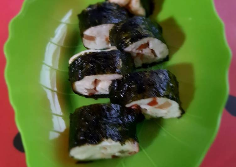 Resep Unik Sushi Telur Putih - Sarapan Diet Sedap