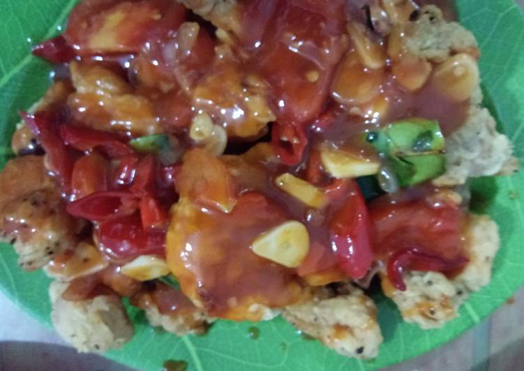 Resep Ayam crispy saos manis Anti Gagal