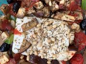 Une photo de feta aubergine
