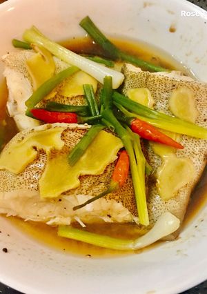 Hình của món Cá Mú Hấp Gừng Dã Chiến😍😜🤣.