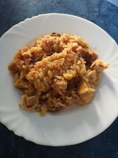 Lecsó (maradék sült csirkemellből) recept fotója