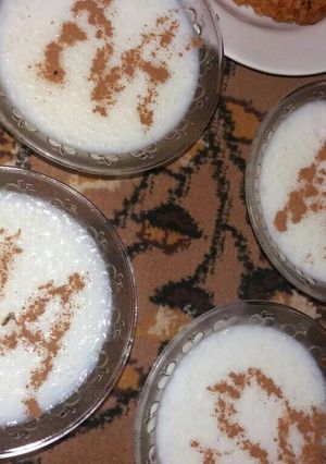 صورة لوصفة رز بحليب بالقرفة