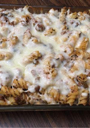 A picture of Spinach and mushrooms pasta bake#mycookbook.