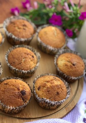 Une photo de Muffins noisette chocolat