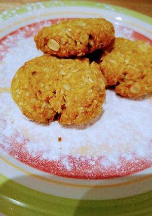 Una foto de Galletitas de coco, miel y avena