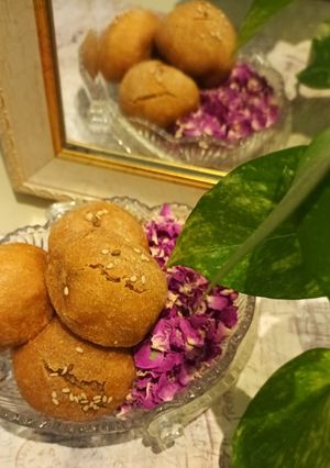 عکسی از دستور کلوچه مغز دار گردویی با شیره
