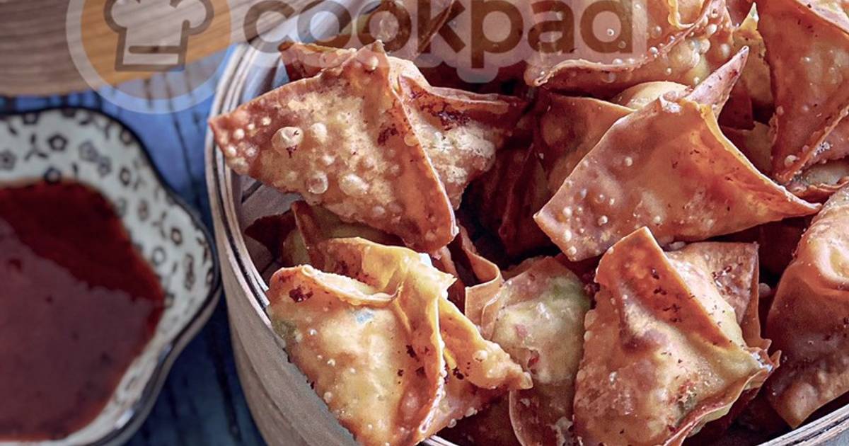 Resipi Wantan Crab Rangoon oleh Aznie Khasri Cookpad