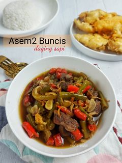 Foto resep ASEM-ASEM BUNCIS DAGING SAPI