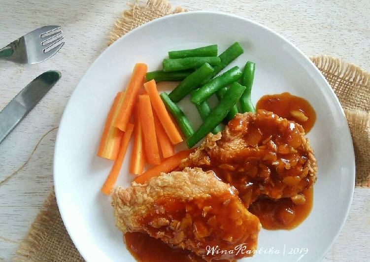 Chicken Steak Crispy #BandungRecook2_IneSetiawati