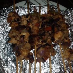 A picture of Chicken kebab.