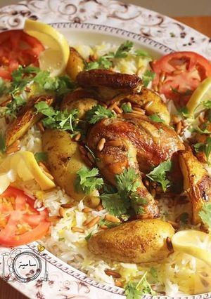 صورة لوصفة كبسه دجاج بالفرن 😋😋