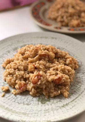 Una foto de Risotto de gambones