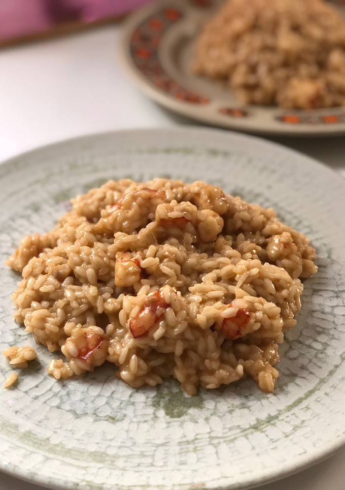 Una foto de Risotto de gambones
