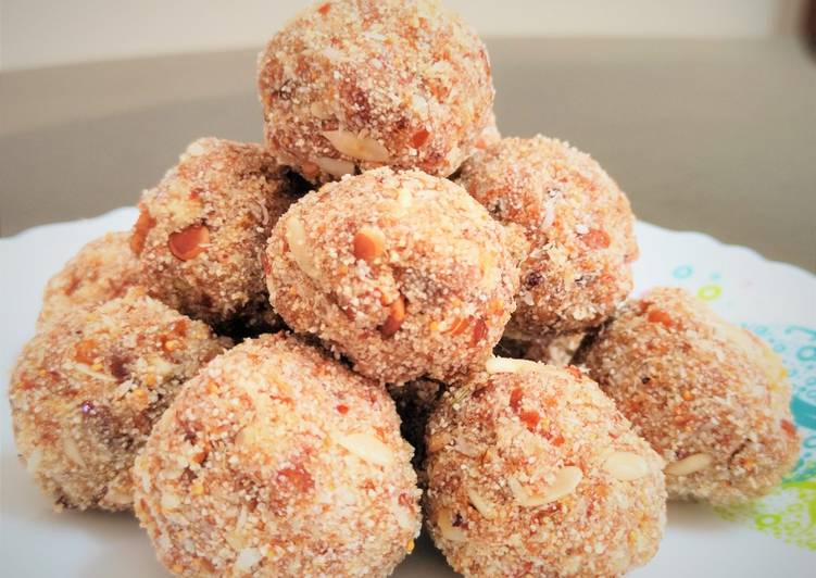 Simple Way to Prepare Perfect Rava Dry Fruit Laddu Healthy and Tasty