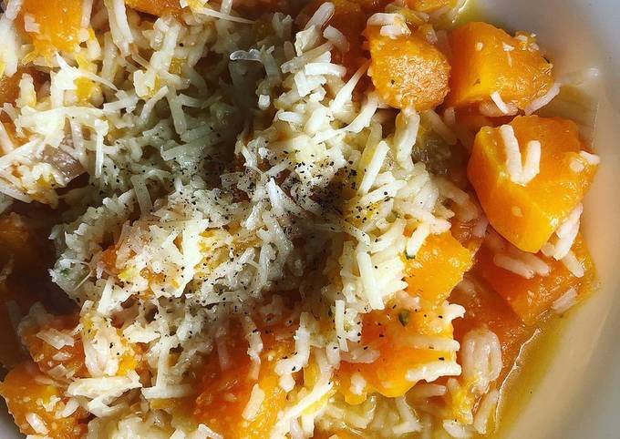 Ricetta di Fatto in casa Risotto zucca e pecorino