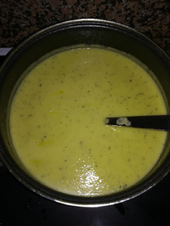 Una foto de Crema de calabacín "apto para diabéticos"