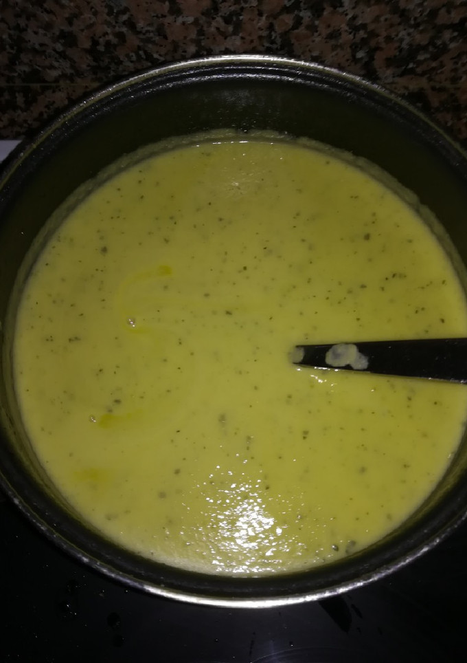 Una foto de Crema de calabacín "apto para diabéticos"