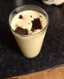 Malteada de vainilla con Brownies