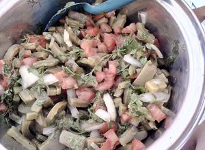Una foto de Nopales preparados como los que venden en los mercados