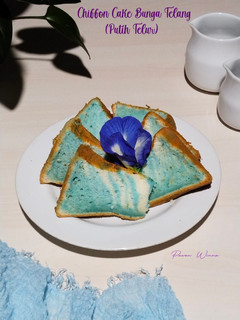 Foto resep 616. Chiffon Cake Bunga Telang (Putih Telur)