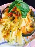 Raw mango carrot salad