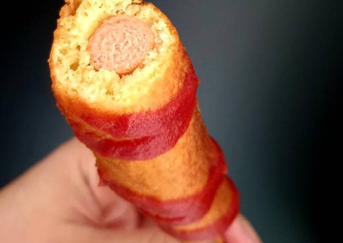 Corn dog (beignet de saucisse sur bâtonnet)