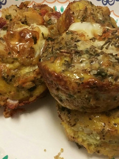 A picture of Spinach-Egg muffins.