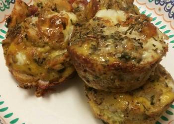 Easy Fast Cooking SpinachEgg muffins Savory Delicious