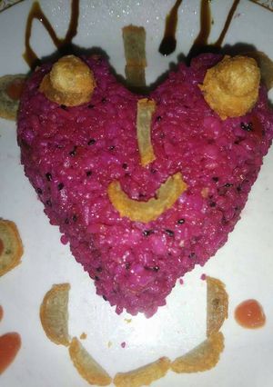 Foto resep Nasi goreng buah naga ungu