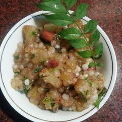 A picture of Sabudana khichdi.