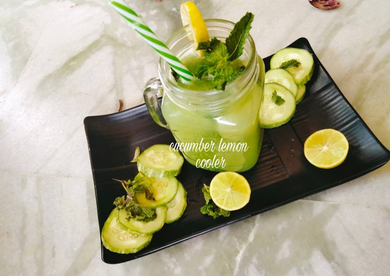Cucumber lemon cooler/summer cooler/cucumber juice