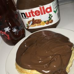 Nutella Glazed pancake A picture of Nutella Glazed pancake.