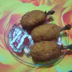 A picture of Cheesy chicken potato drumstick.