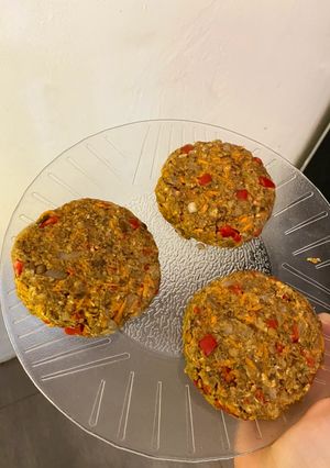 Una foto de Hamburguesa de lenteja