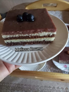 صورة لوصفة كيكة الطبقات