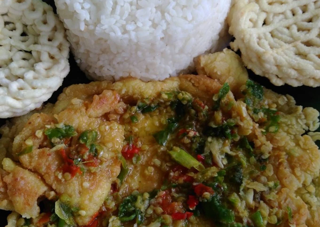 Telur geprek