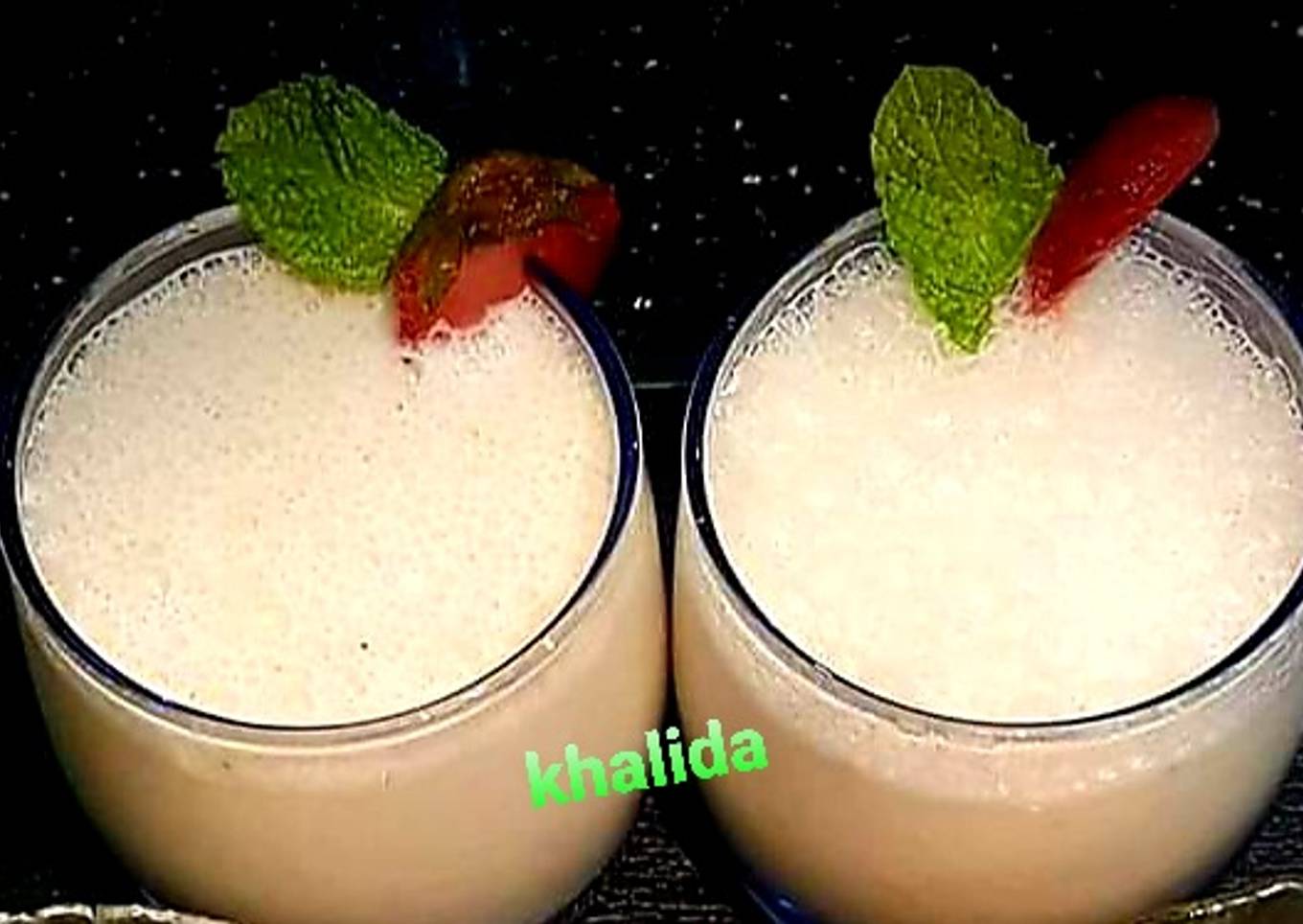 Banana and strawberry shake