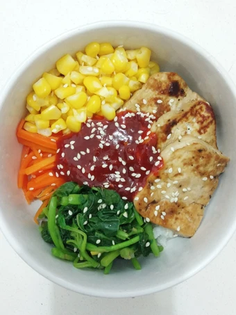 Easy Steps to Prepare Homemade Bibimbap (Diet Version) - 320 Kalori the Delicious Delicious