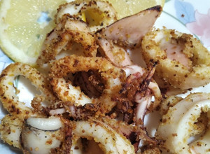 Foto di Anelli di calamari al profumo di limone🍋 in friggitrice ad aria