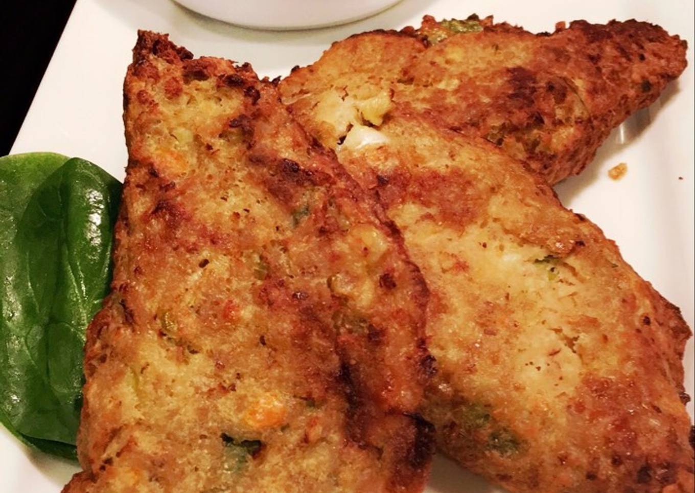 Empanadas sin harina base de pavo molido relleno de espinacas