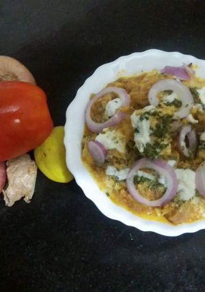 A picture of Pyazi paneer gravy.