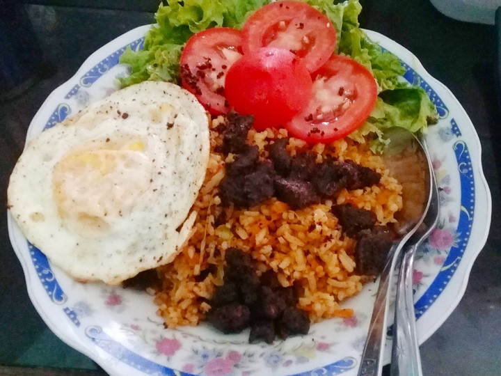 Cara Gampang Membuat Nasi Goreng Spesial Dendeng Badaruak yang Menggugah Selera