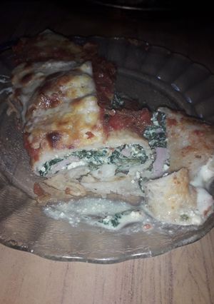Una foto de Canelones de carne y verdura