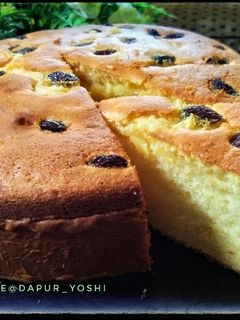 Foto resep Bolu tape keju tabur kismis