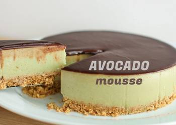 Popular Recipe Chocolate Avocado Mousse Cake NoBake Home Style