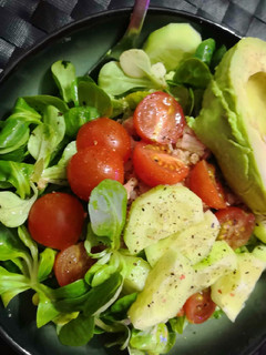 Una foto de Ensalada de canónigos