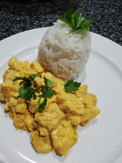 Una foto de Pollo al Curry