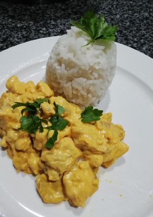 Una foto de Pollo al Curry